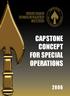 CAPSTONE CONCEPT for SPECIAL OPERATIONS