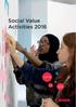Social Value Activities 2016