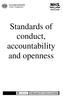 Standards conduct, accountability