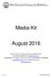 Media Kit. August 2016