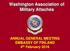 Washington Association of Military Attachés. ANNUAL GENERAL MEETING EMBASSY OF FINLAND 4 th February 2016