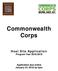 Commonwealth Corps. Program Year Application due online January 24, 2018 by 5pm