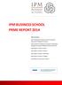 IPM BUSINESS SCHOOL PRME REPORT 2014