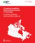 Creating healthier food environments in Canada: Current policies and priority actions