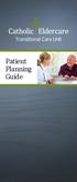 Patient Planning Guide