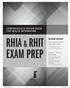 RHIA & RHIT EXAM PREP