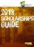 RELEASED AUGUST Scholarships. Guide