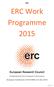 ERC Work Programme 2015