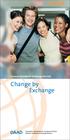 German Academic Exchange Service. Change by Exchange