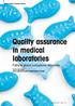 Quality assurance in medical laboratories