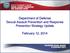 Department of Defense Sexual Assault Prevention and Response Prevention Strategy Update. February 12, 2014