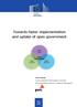 Towards faster implementation and uptake of open government
