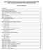 ANNUAL REQUEST FOR PROPOSAL(S) FOR SMALL URBAN AND NON URBANIZED PUBLIC TRANSPORTATION PROJECTS FOR VARIOUS PROGRAMS TABLE OF CONTENTS