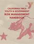 CALIFORNIA YMCA YOUTH & GOVERNMENT RISK MANAGEMENT HANDBOOK