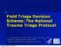 Field Triage Decision Scheme: The National Trauma Triage Protocol