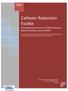 Catheter Reduction Toolkit Developed by the Forum of ESRD Networks Medical Advisory Council (MAC)