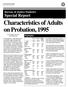 Characteristics of Adults on Probation, 1995