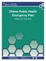 Ottawa Public Health Emergency Plan. Version 4.2, Dec 2016