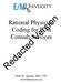 Rational Physician Coding for E/M Consult Services. Redacted Version. Peter R. Jensen, MD, CPC