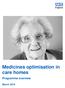 Medicines optimisation in care homes