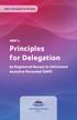 Principles for Delegation