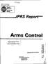 Arms Control. */P/?S Report ^43 ! «« Reproduced From Best Available Copy JPRS-TAC AUGUST 1988 DTIC QUALITY DIRECTED 3
