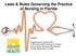 Laws & Rules Governing the Practice of Nursing in Florida