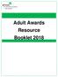 Adult Awards Resource Booklet 2018