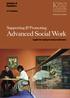 Supporting & Promoting. Advanced Social Work. A guide for employers and practitioners