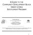 A GUIDE TO THE COMMUNITY DEVELOPMENT BLOCK GRANT (CDBG) ENTITLEMENT PROGRAM