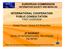 EUROPEAN COMMISSION INFORMATION SOCIETY AND MEDIA DG INTERNATIONAL COOPERATION PUBLIC CONSULTATION FIRST OVERVIEW