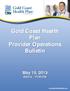 Gold Coast Health Plan Provider Operations Bulletin