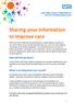 Sharing your information to improve care