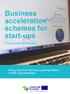Business acceleration schemes for start-ups