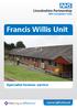 Francis Willis Unit. Specialist forensic service.