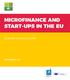 MICROFINANCE AND START-UPS IN THE EU. Spanish country profile
