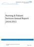 Nursing & Patient Services Annual Report