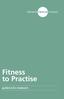 Fitness to Practise. guidance for employers