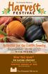 Harvest. F e s T i va l. Activities for the Entire Family. September 18-19, a.m. To 5 p.m. New this year!