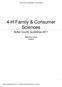 4-H Family & Consumer Sciences