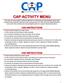 CAP ACTIVITY MENU CN3 INSTRUCTIONS CN4 INSTRUCTIONS