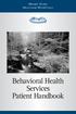 HENRY FORD MACOMB HOSPITALS. Behavioral Health Services Patient Handbook