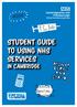 Acne. Student guide to using NHS services in Cambridge