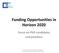 Funding Opportunities in Horizon 2020 Focus on PhD candidates and postdocs