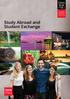 Study Abroad and Student Exchange