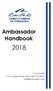 Ambassador Handbook W Maple Street River Falls, WI