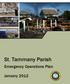 St. Tammany Parish. Emergency Operations Plan