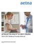 AETNA BETTER HEALTH OF WEST VIRGINIA Medical Provider Manual