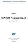 ICP 2011 Progress Report