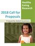 Healthy Eating Research 2018 Call for Proposals